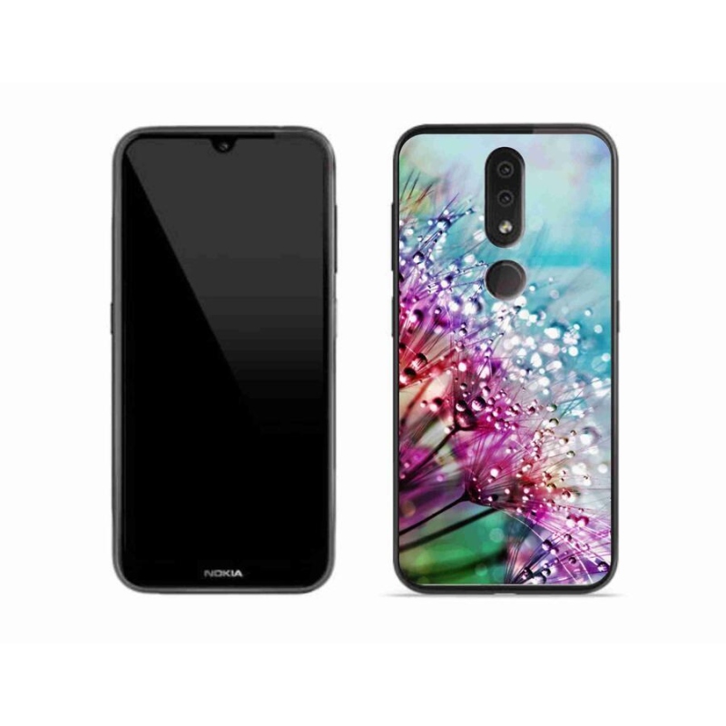 Gél borító mmCase mobiltelefonhoz Nokia 4.2 - színes virágok