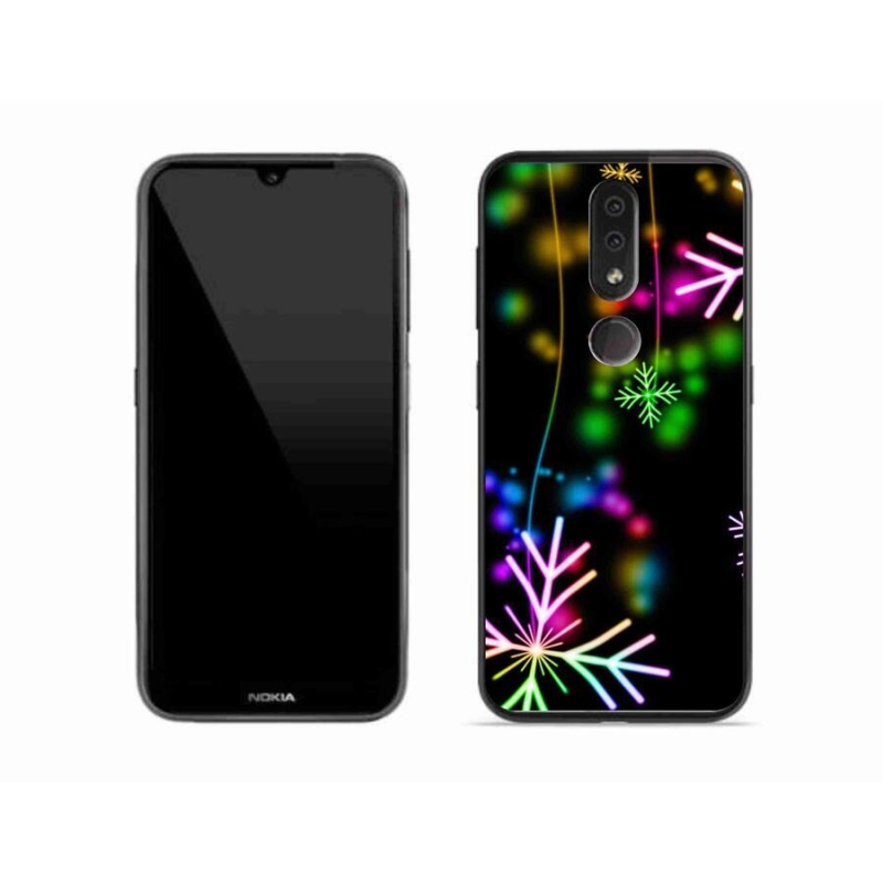 Zselés borítás mmCase mobiltelefonhoz Nokia 4.2 - színes pelyhek