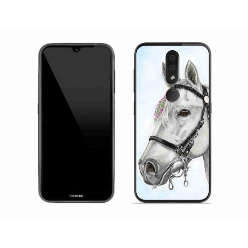 Zselés borítás mmCase a Nokia 4.2 készülékhez - fehér ló 1