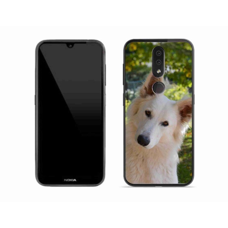 Zselés borítás mmCase a Nokia 4.2 készülékhez - fehér Svájci juhász 1