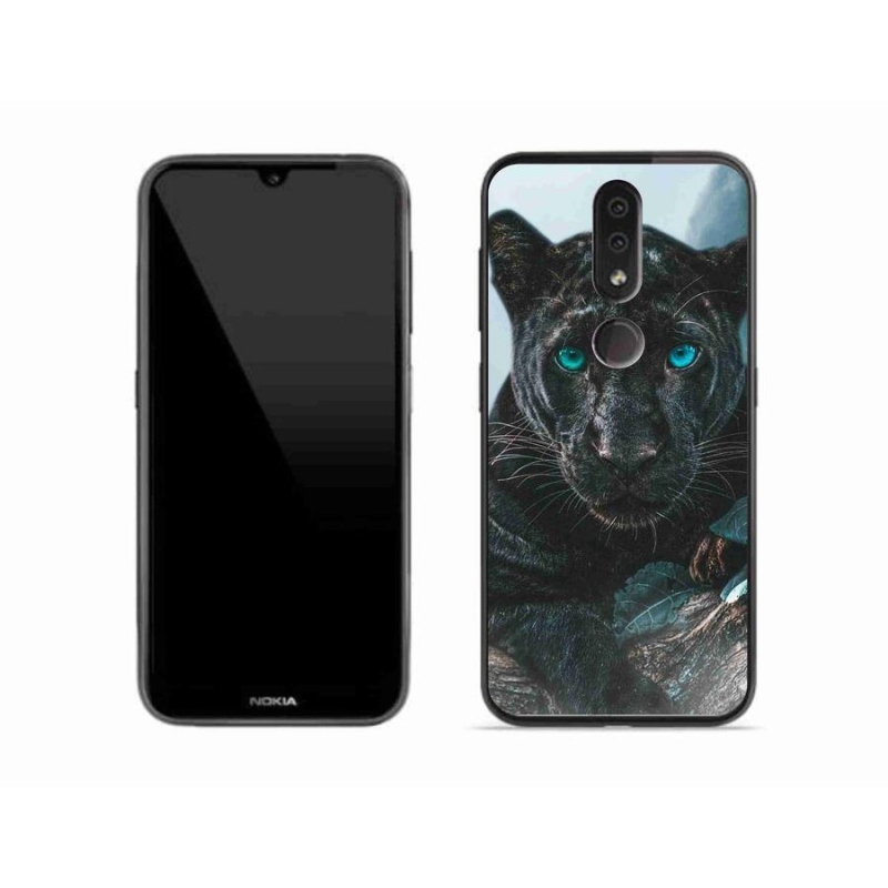 Zselés borítás mmCase a Nokia 4.2 készülékhez - fekete párduc