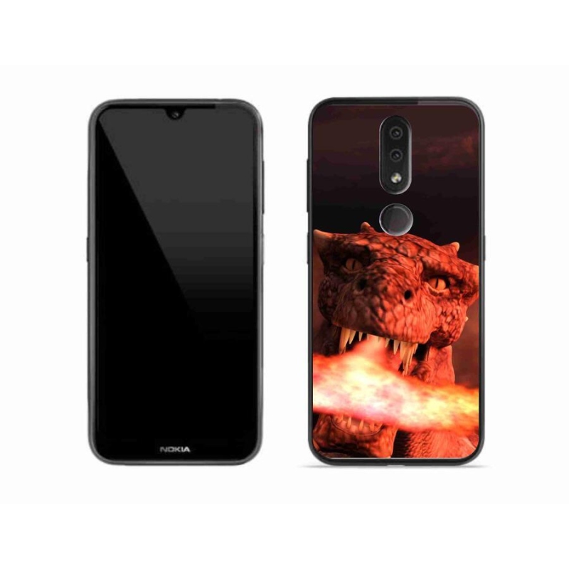 Zselés borítás mmCase mobiltelefonhoz Nokia 4.2 - sárkány