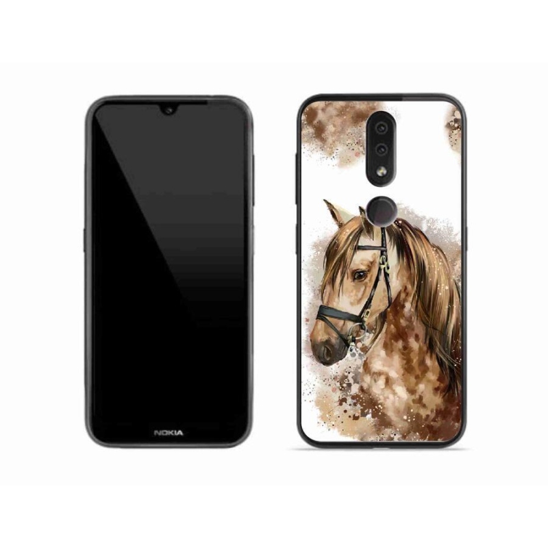 Zselés borítás mmCase a Nokia 4.2 készülékhez - barna rajzfilm ló