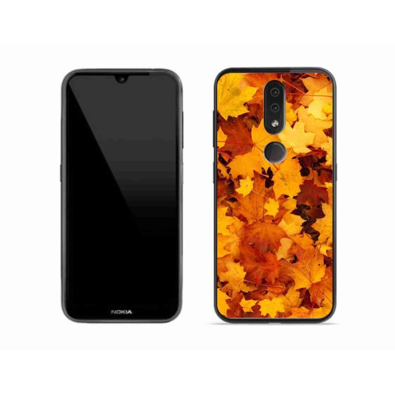 Zselés borítás mmCase a Nokia 4.2 készülékhez - juharlevelek