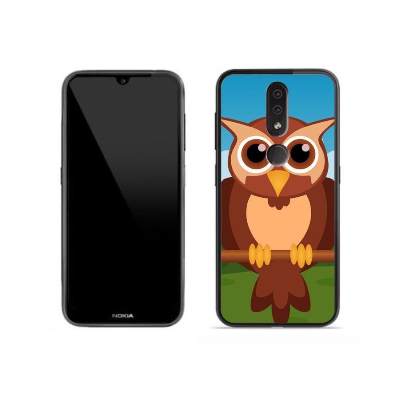 Zselés borító mmCase a Nokia 4.2 készülékhez - rajzfilm bagoly