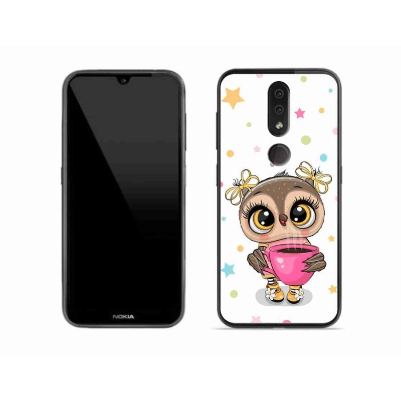 Zselés borító mmCase a Nokia 4.2 készülékhez - rajzfilm bagoly