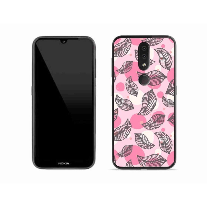 Zselés borító mmCase mobiltelefonhoz Nokia 4.2 - rajzfilm hulló levelek