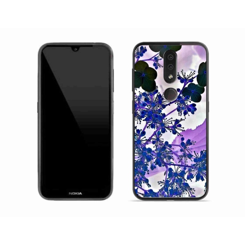 Zselés borító mmCase mobiltelefonhoz Nokia 4.2 - hortenzia virág