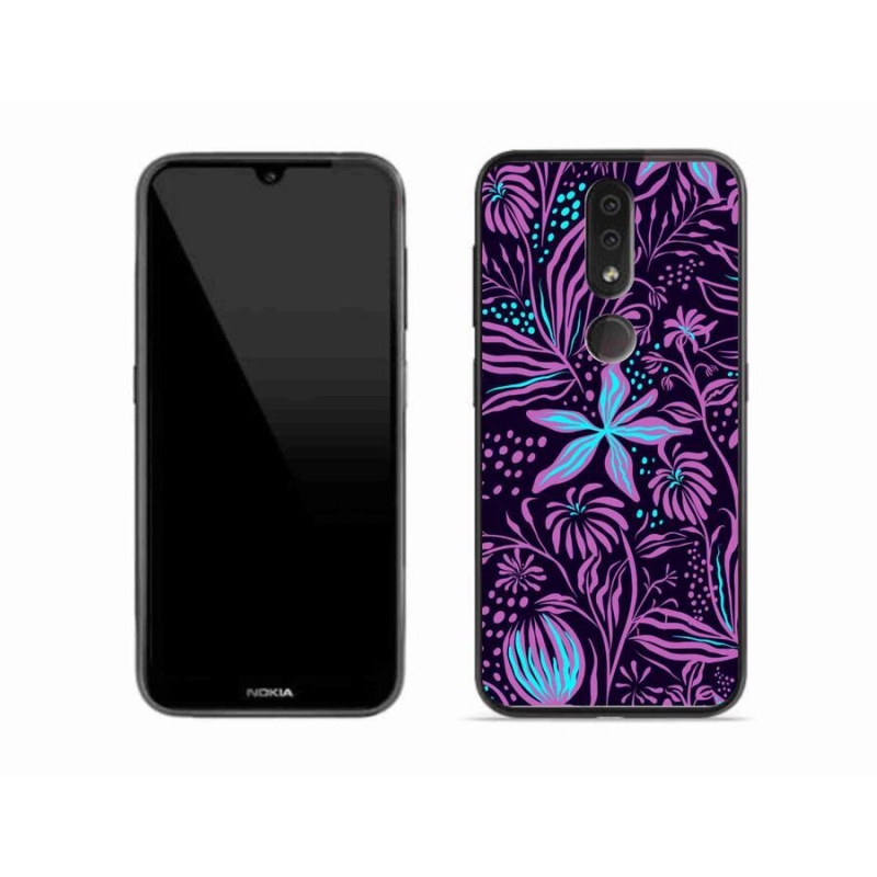 Zselés borítás mmCase mobiltelefonhoz Nokia 4.2 - virágok 2