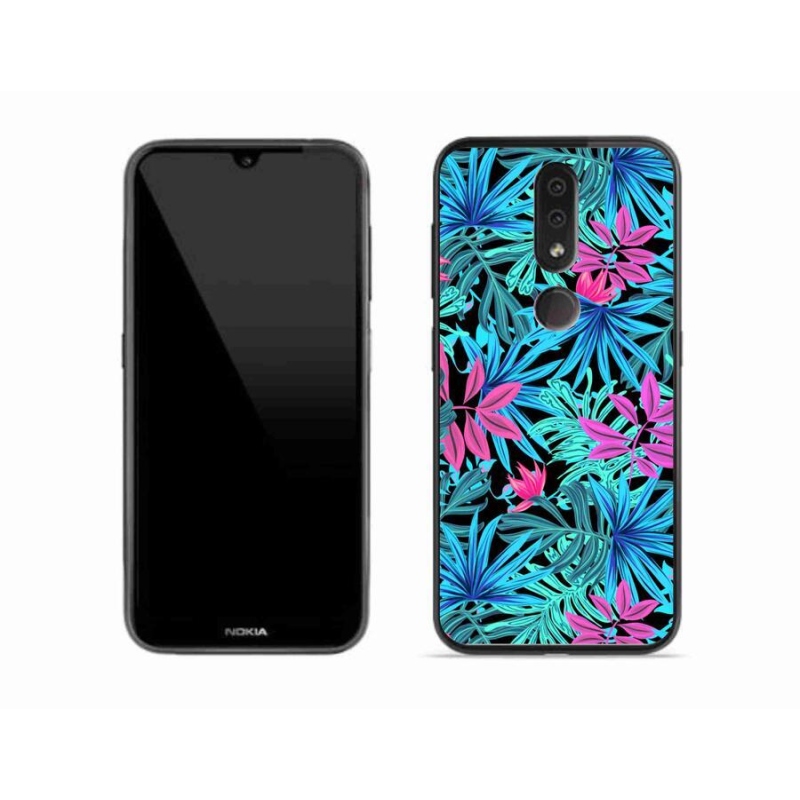 Zselés borítás mmCase mobiltelefonhoz Nokia 4.2 - virágok 3