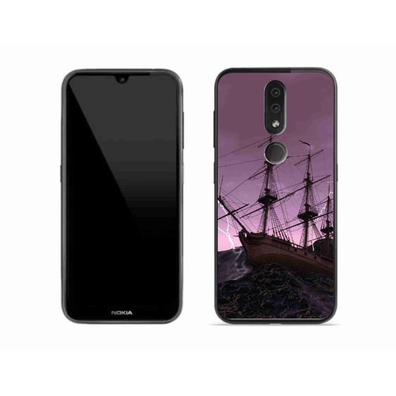 Zselés borítás mmCase a Nokia 4.2 készülékhez - hajó a viharban