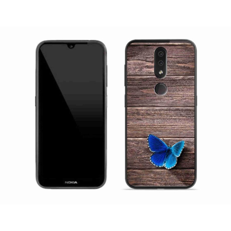 Zselés tok mmCase Nokia 4.2 - kék pillangó 1