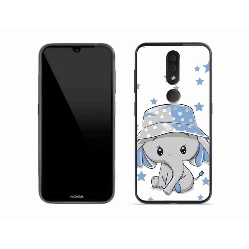 Zselés borítás mmCase a Nokia 4.2 készülékhez - kék elefánt