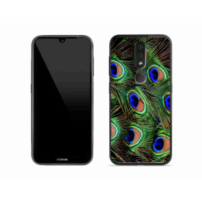 Zselés borítás mmCase a Nokia 4.2 készülékhez - pávatoll