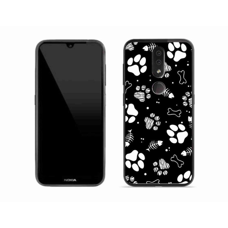 Zselés borítás mmCase a Nokia 4.2 készülékhez - kutyamancsok