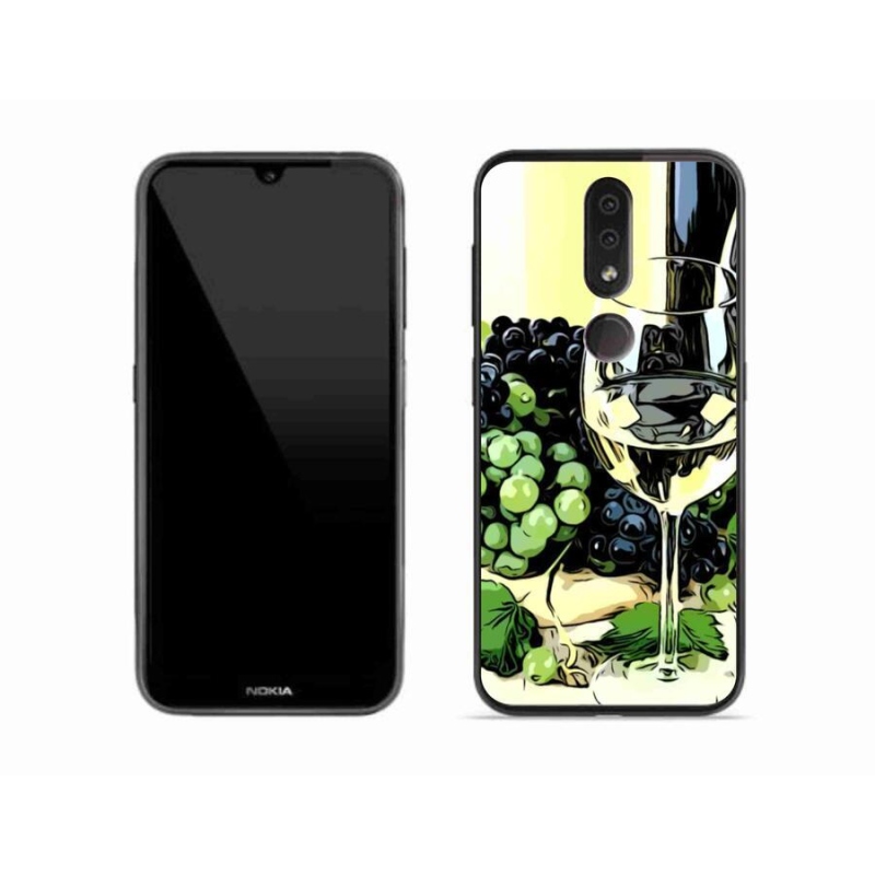 Zselés borító mmCase mobil Nokia 4.2 - pohár bor