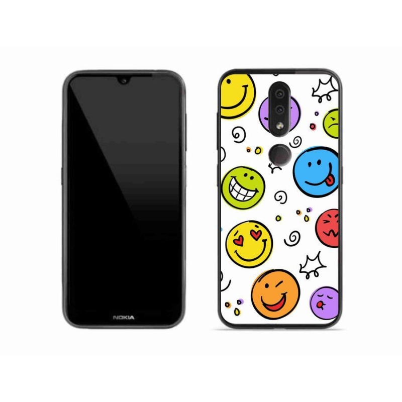 Zselés borító mmCase a Nokia 4.2 készülékhez - smiley-k