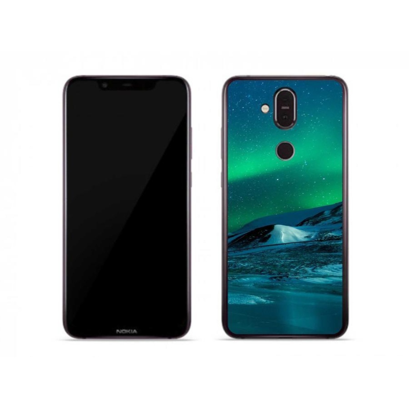 Zselés borítás mmCase a Nokia 7.1 Plus készülékhez - sarki fény