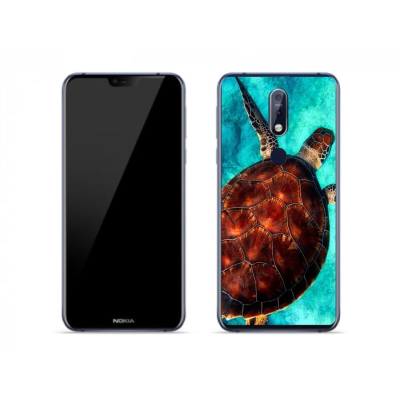 Zselés borítás mmCase a Nokia 7.1 készülékhez - teknősbéka