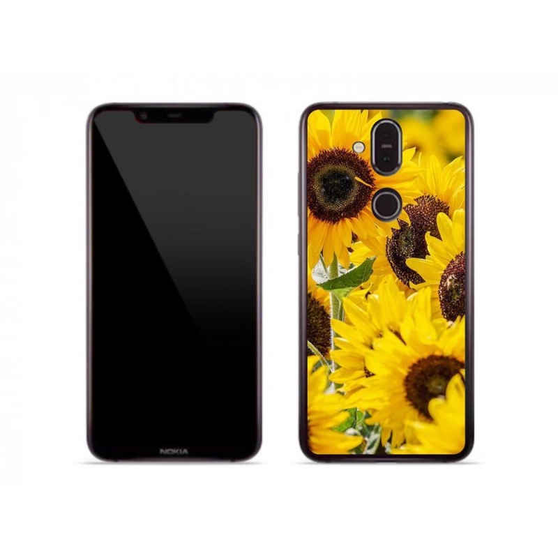 Zselés borítás mmCase a Nokia 8.1 készülékhez - Napraforgó
