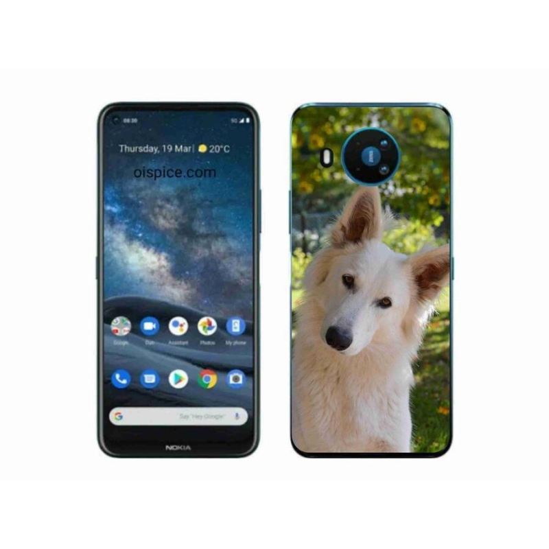 Zselés borítás mmCase a Nokia 8.3 5G készülékhez - fehér Swiss Shepherd 1