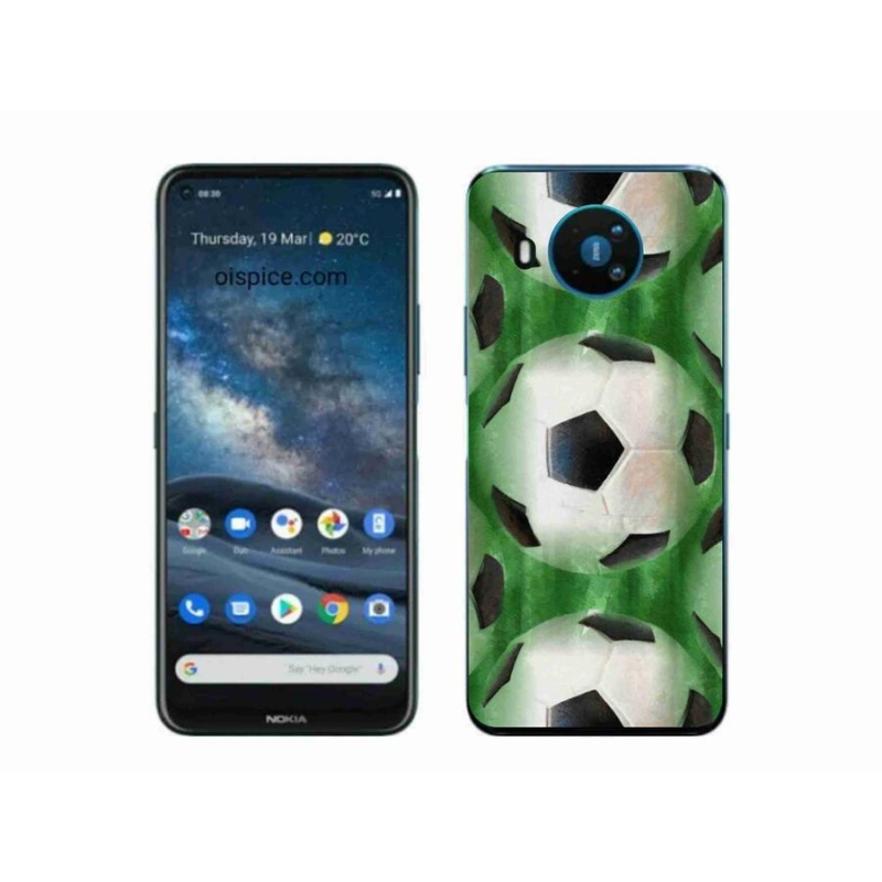 Zselés borítás mmCase a Nokia 8.3 5G számára - focilabda