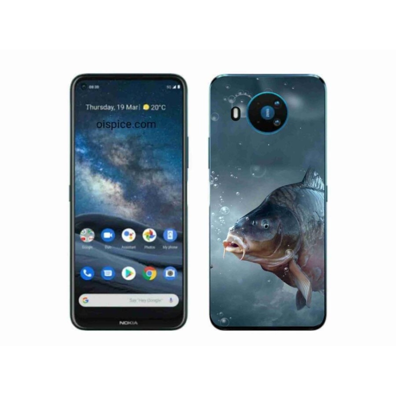 Zselés borítás mmCase a Nokia 8.3 5G készülékhez - ponty és buborékok