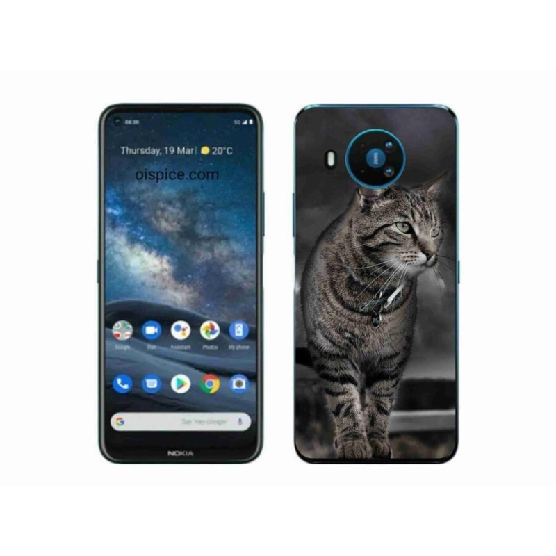 Zselés borítás mmCase a Nokia 8.3 5G készülékhez - macska