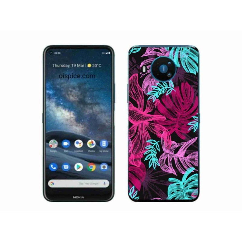 Zselés borítás mmCase a Nokia 8.3 5G készülékhez - virágok 1