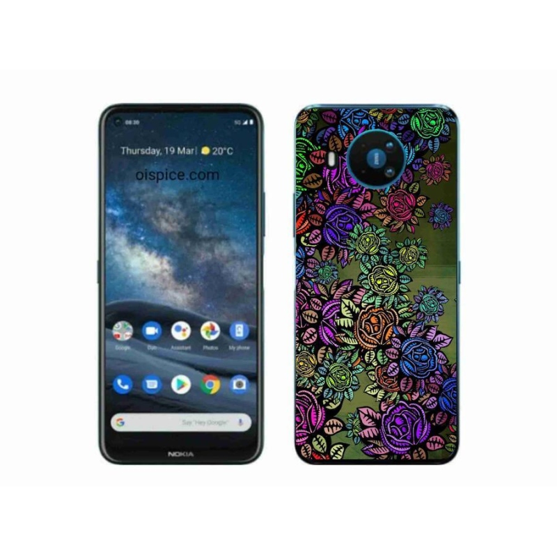 Zselés borítás mmCase a Nokia 8.3 5G - virágokhoz 6