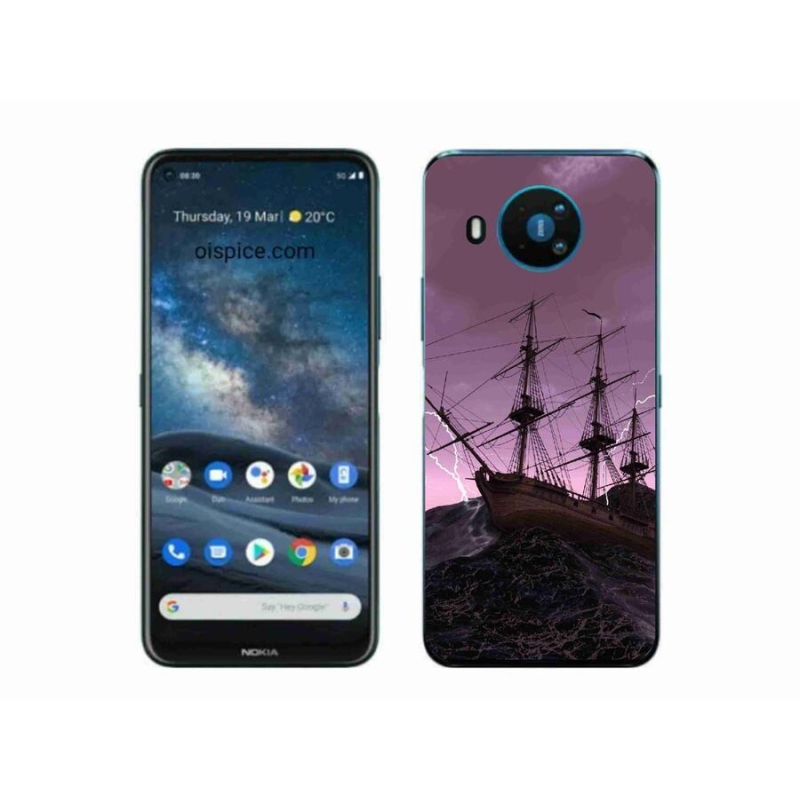Zselés borítás mmCase a Nokia 8.3 5G számára - hajó a viharban