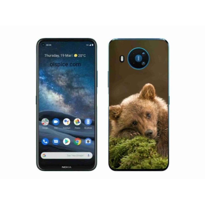 Zselés borítás mmCase a Nokia 8.3 5G készülékhez - medve