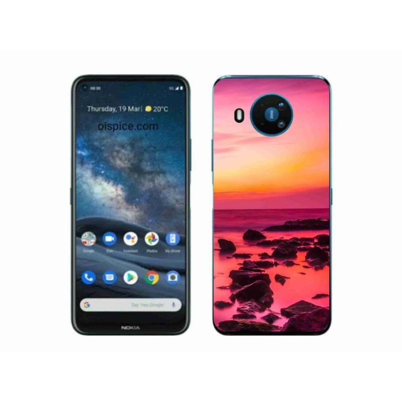 Zselés borítás mmCase a Nokia 8.3 5G készülékhez - tenger és ragyogás