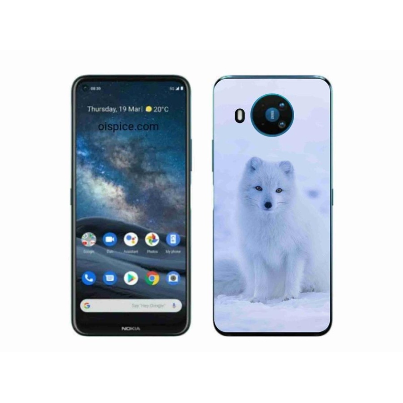 Zselés borítás mmCase a Nokia 8.3 5G készülékhez - polár róka