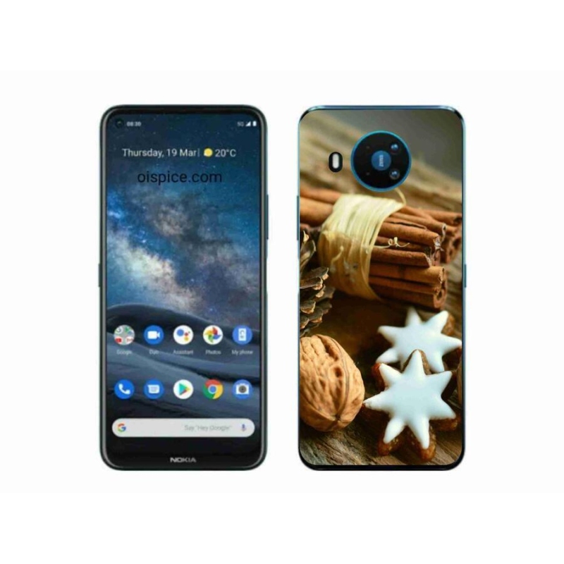 Zselés borítás mmCase a Nokia 8.3 5G készülékhez - fahéj és mézeskalács