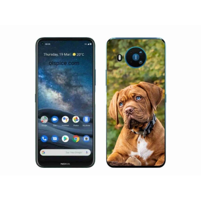 Zselés borítás mmCase a Nokia 8.3 5G készülékhez - kölyökkutyakék