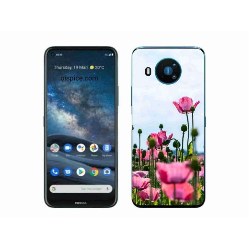 Zselés borítás mmCase a Nokia 8.3 5G készülékhez - mákos színű