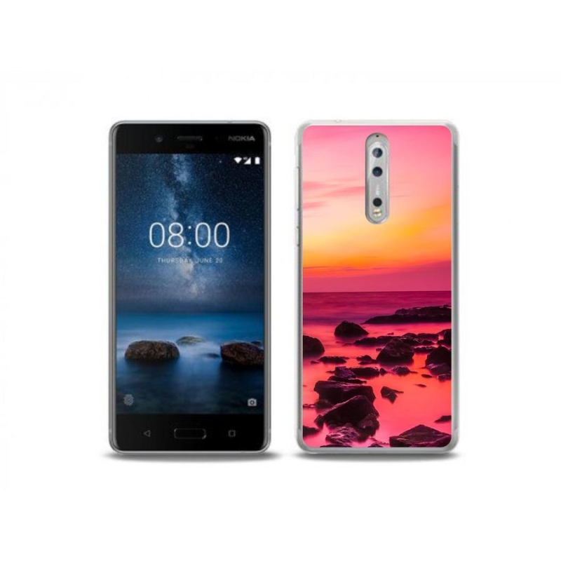 Zselés borítás mmCase a Nokia 8-hoz - tenger és ragyogás