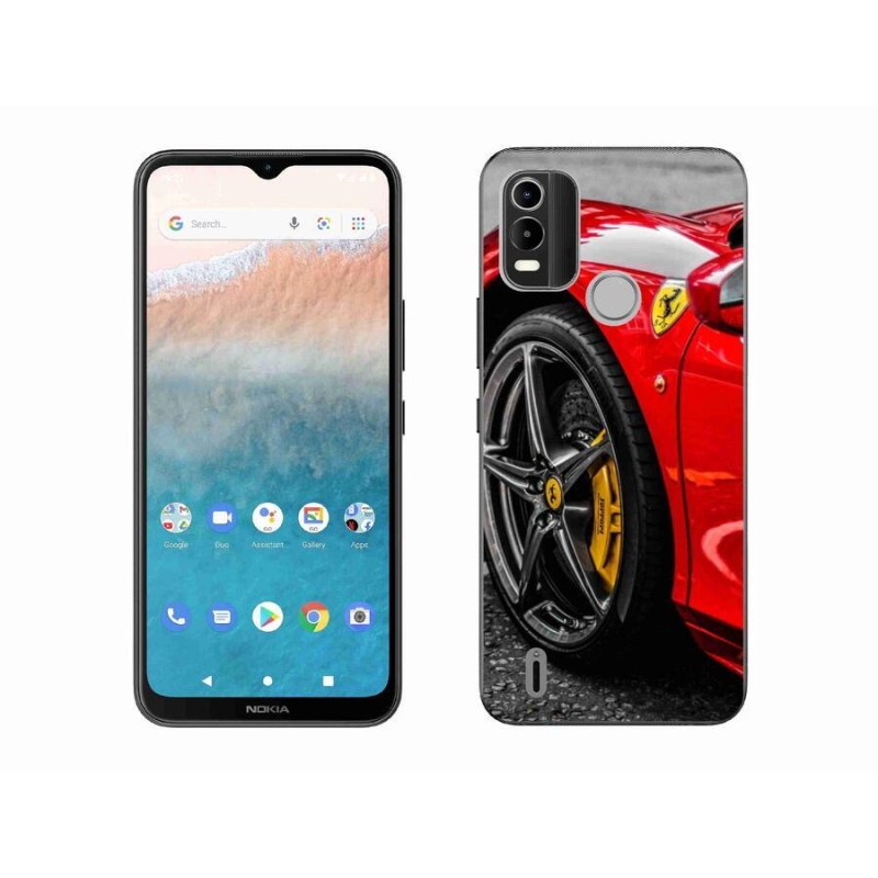 Zselés borítás mmCase mobiltelefonhoz Nokia C21 Plus - autó 1