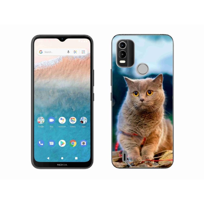 Gél védőhuzat mmCase mobiltelefonhoz Nokia C21 Plus - brit kék 2