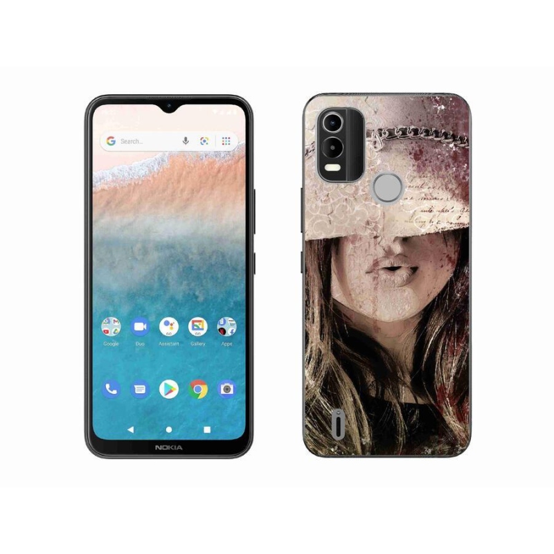 Zselés borítás mmCase mobiltelefonhoz Nokia C21 Plus - lány