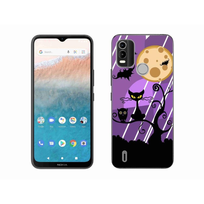 Zselés borítás mmCase mobiltelefonhoz Nokia C21 Plus - halloween