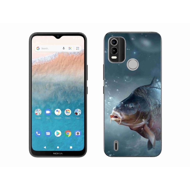 Zselés borítás mmCase a Nokia C21 Plus készülékhez - ponty és buborékok