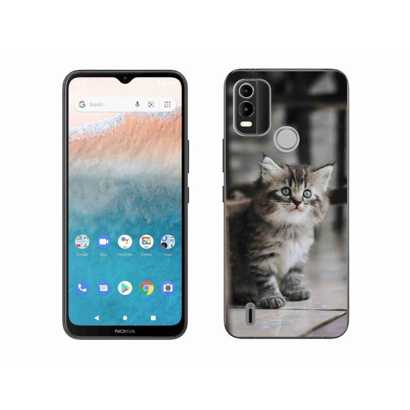 Zselés borítás mmCase mobiltelefonhoz Nokia C21 Plus - cica