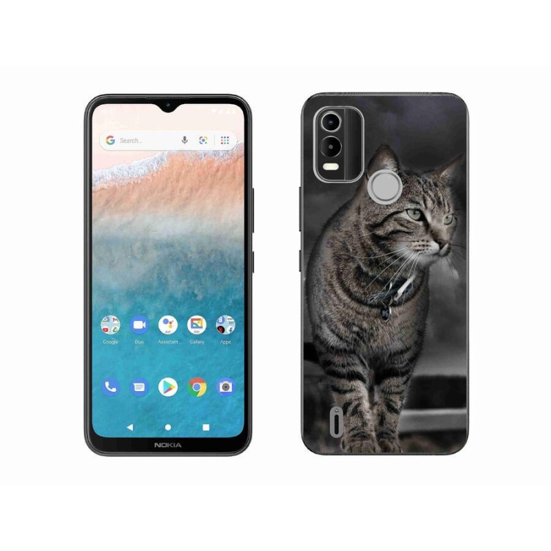 Zselés borítás mmCase a Nokia C21 Plus készülékhez - macska