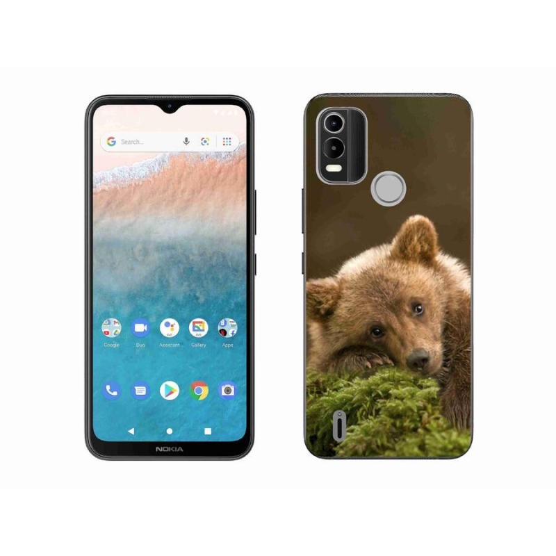 Zselés borítás mmCase a Nokia C21 Plus készülékhez - medve
