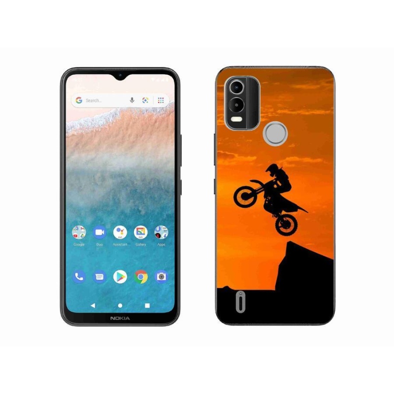 Zselés borítás mmCase mobiltelefonhoz Nokia C21 Plus - motocross