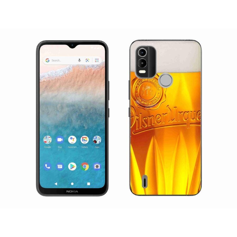 Zselés borítás mmCase mobiltelefonhoz Nokia C21 Plus - sör