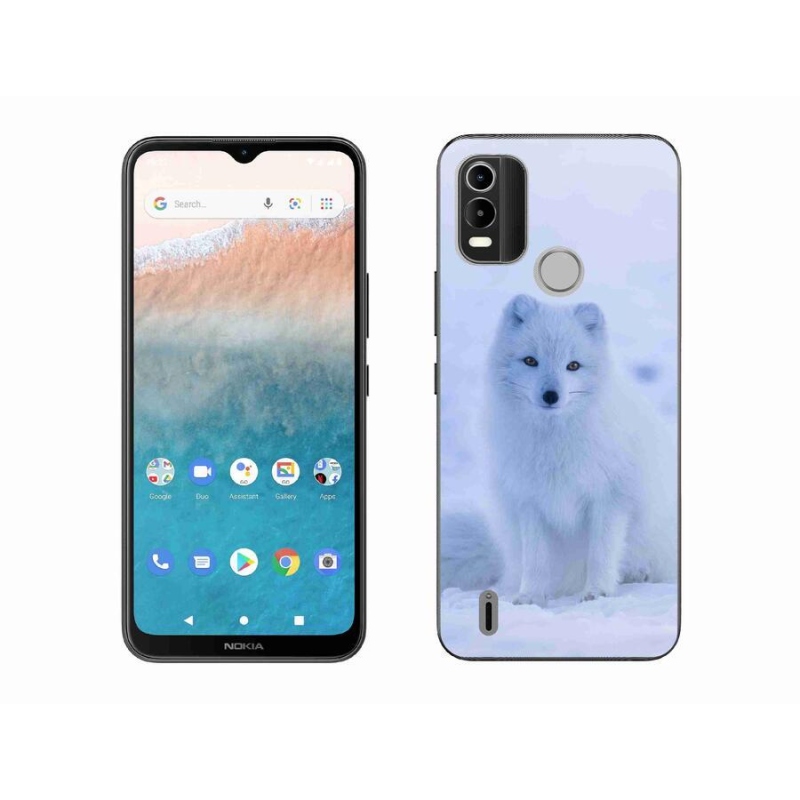 Zselés borítás mmCase a Nokia C21 Plus készülékhez - polár róka