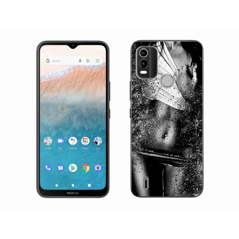 Gél borító mmCase mobiltelefonhoz Nokia C21 Plus - szexi nő 1